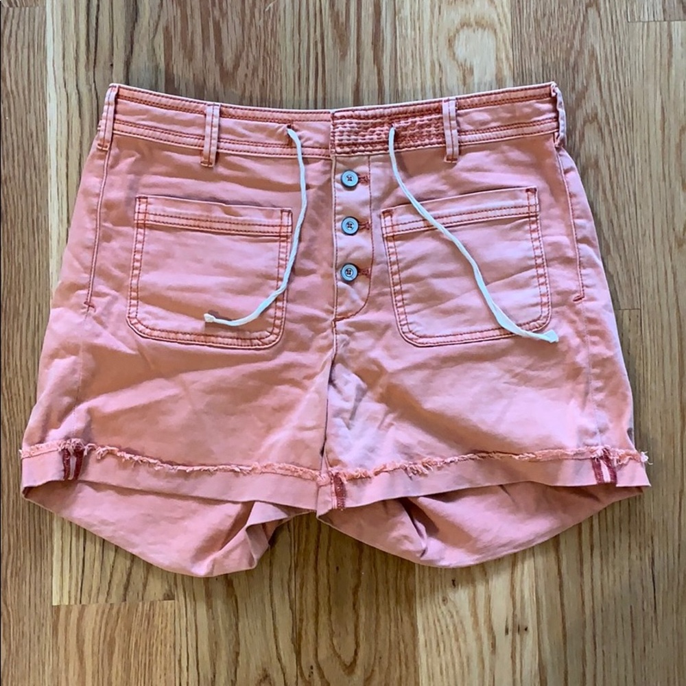 Anthropologie high-rise button shorts